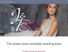 Tablet Screenshot of jbbridalshow.com